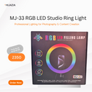 MJ-33 RGB LED Studio Ring Light – Professional Lighting for Photography & Content Creation