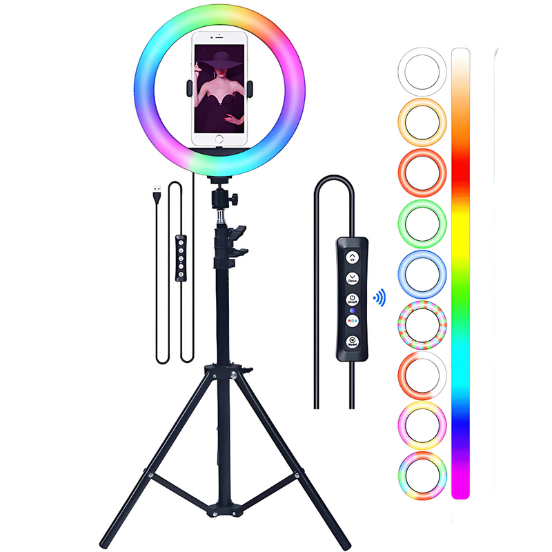 MJ-33 RGB LED Studio Ring Light – Professional Lighting for Photography & Content Creation