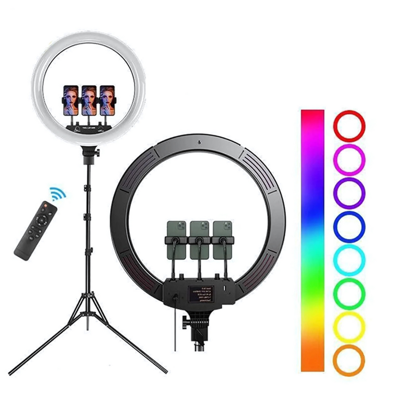 MJ-33 RGB LED Studio Ring Light – Professional Lighting for Photography & Content Creation