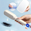 Self-Cleaning Hair Brush & Telescopic Comb (Random Color)