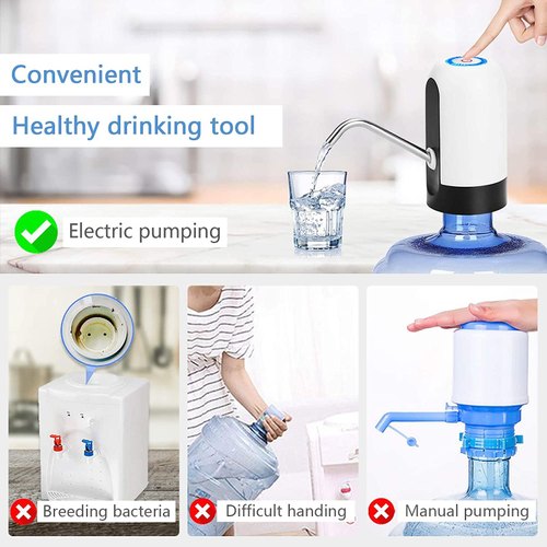 Portable Electric Automatic Water Pump / Dispenser | USB Rechargeable & Easy to Use