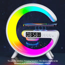 G63 Bluetooth Speaker Atmosphere Light Wireless Charger Bedside Music Wake-Up Light Bluetooth Sound Multiple Light Modes