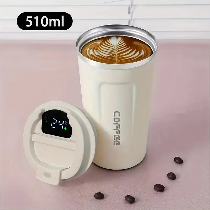 Smart Temperature Coffee Mug - 17oz | Insulated Stainless Steel | Leakproof & Travel-Friendly