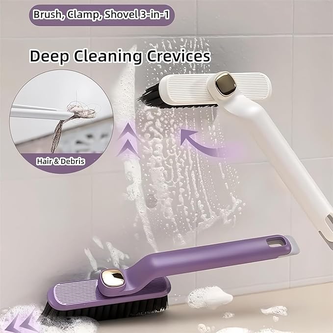 Multi-Function Rotating Crevice Cleaning Brush, 360° Deep |Clean for Hard-to-Reach Gaps | Ideal for Home, Kitchen & Bathroom